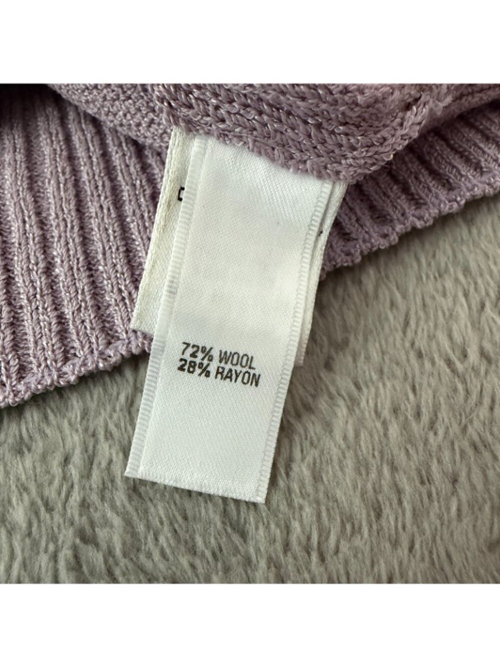 NWT St. John Sport Lavender Cardigan XL Santana Knit Button Up Sweater Wool - Picture 6 of 6